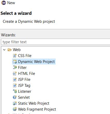 dynamic web project